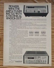 Pioneer TX-9800 1980 Sintonizzatore Stereo SA-9800 Amplificatore Foto Stampa Vintage Pubblicità