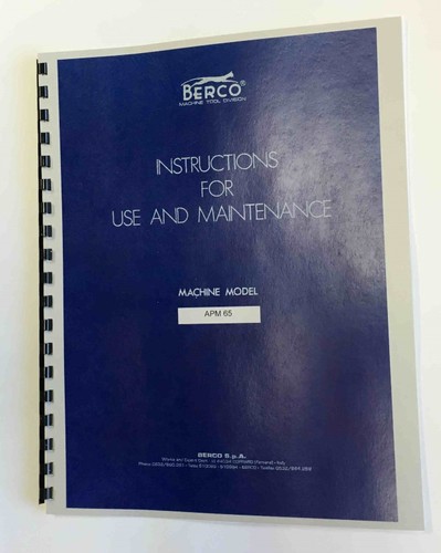 Manuale barra alesatrice - , berco
