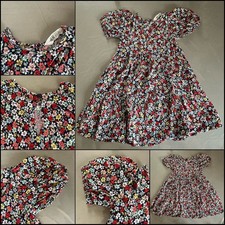 VESTITINO CON FANTASIA A FIORI BAMBINA H&M TAGLIA 5/6 ANNI 116cm