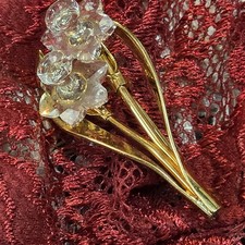 Broche Narcisses Swarovski