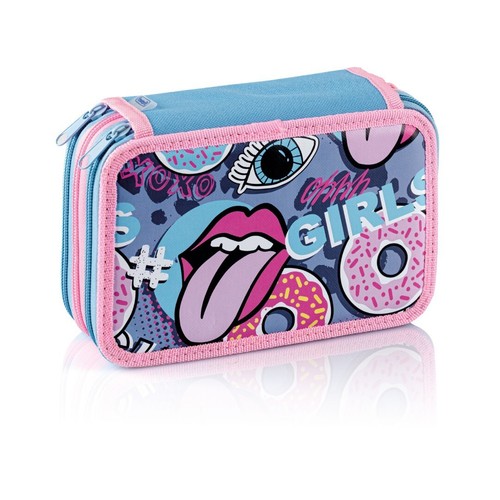 Astuccio scuola zip fantasia - zip,