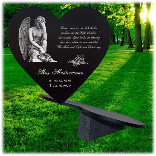 Lastra tombale cuore - cuore, +