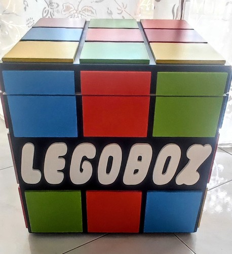 Contenitore puff legobox in - puff,