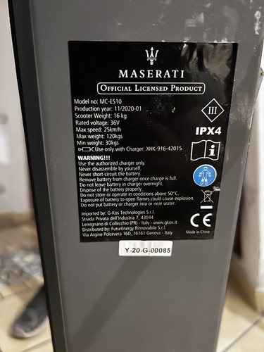 Monopattino elettrico maserati - monopattino,