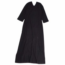 COMME Des GARCONS Abito Manica 3/4 In Cotone Nero Donna Taglia M