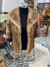 Stola visone biondo avvolgente