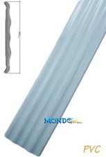PROFILO PER GOMMONE IN PVC 55mm GRIGIO RAL7035 250gr/mt PIATTINA AL METRO