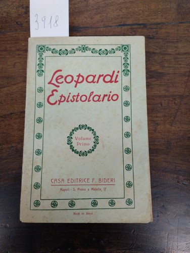Epistolario di giacomo - ,