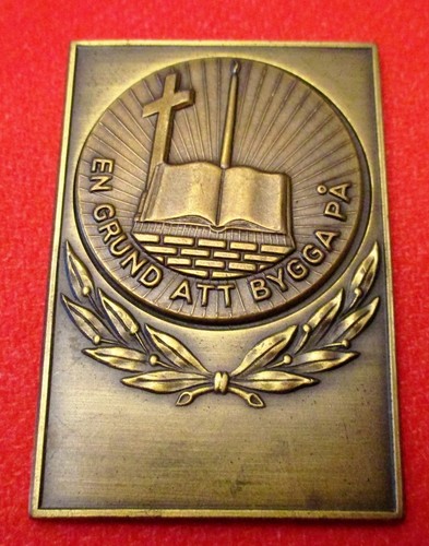 Médaille plaque suède - mÉdaille,