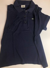 T-shirt polo Lacoste blu taglia 44 di cotone