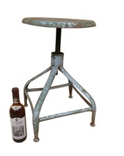 Sgabello Industriale Anni 60 Francia Metallo Design