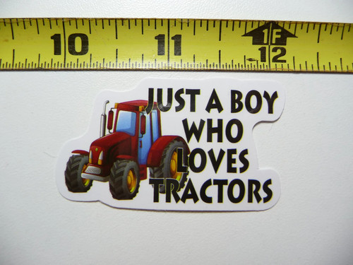 Just boy who loves tractors - a,