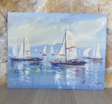 Quadro -Marina Con Barche-