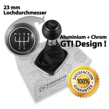 POMELLO CAMBIO + SACCO CAMBIO PER VW GOLF 4 IV BORA GTI GTD TUNING ALLUMINIO CROMATO 23mm