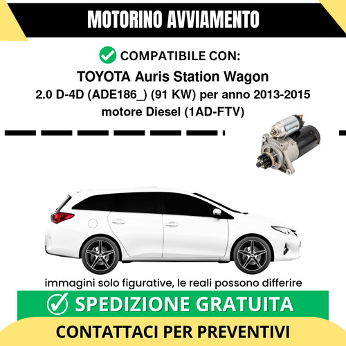 Motorino avviamento toyota - avviamento,