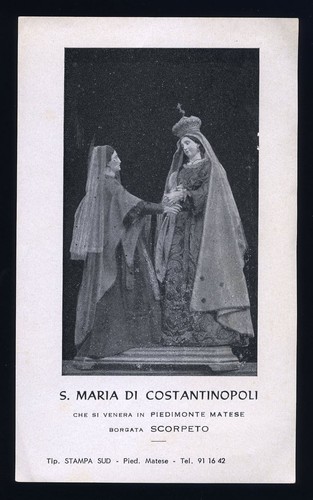 Santino holy card - santino-holy, madonna