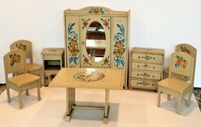 VINTAGE WOODEN TOY FURNITURE