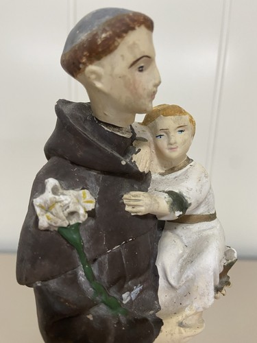 Antica statuina sant antonio - antica, 'antonio