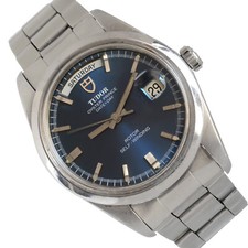 TUDOR Date-Day 7017/0 Jumbo Oyster Prince quadrante blu anni '69
