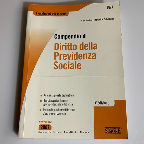 Compendio diritto della - compendio,
