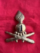 Fregio 1 Reggimento Artiglieria Pesante Casco Coloniale Regio Esercito WW2