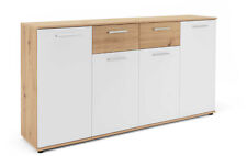 Credenza grande JACK 4 ante battenti e 2 cassetti, in laminato LAP 160x85x35 cm