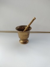 Mortaio In Puro Ottone Piccolo Con Pestello