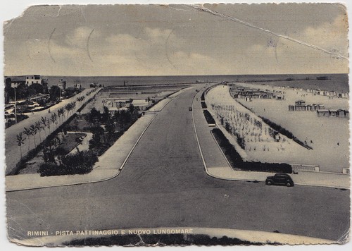 Cartolina rimini pista - cartolina,
