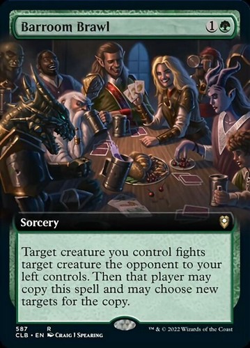 Mtg barroom brawl - barroom, exc