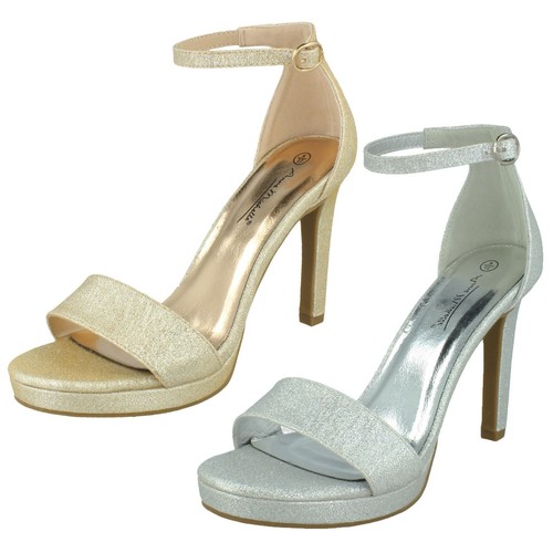 Sandali con tacco glitterati - con,