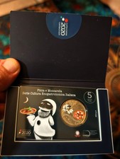 ITALIA 2020 CAMPANIA PIZZA E MOZZARELLA COINCARD MONETA 5 EURO