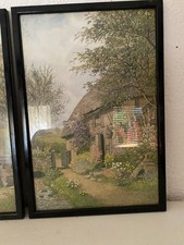 2 Stampe Vintage incorniciate con vetro cm 26 x 38