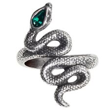 ANELLO SERPENTE ALCHIMIA SALMO 68 Nachash Serpente Fertilità Cristallo Verde + SACCHETTO OMAGGIO