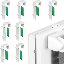 8 Pezzi Supporto Adesivo per Tenda a Rullo - Fissaggio a Morsetto - Supporto Ade