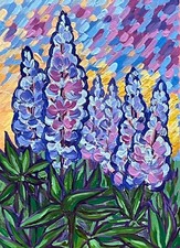 Lupini, Campo, dipinto ad