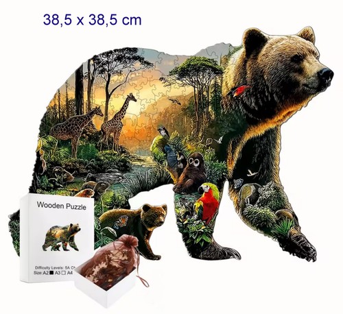 Holzpuzzle mit wow effekt - effekt, *