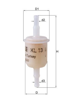 Filtro carburante knecht 13 - carburante, kl