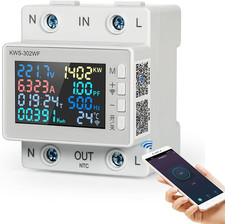 Misuratore Consumo Elettrico Wifi Contatore Energia Elettrica Tuya Smart Control