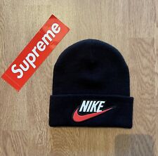 Supreme x Nike Beanie FW18 – Black Cappello Lana Nero