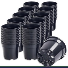 100 X Vaso Da Fiori 1 L Nero