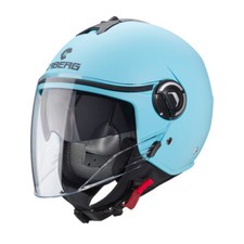 Casco jet CABERG Riviera V4 AZZURRO OPACO TAGLIA S