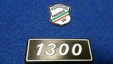 SCRITTA" 1300"LOGO EMBLEMA STEMMA FIAT 131 e SPECIAL BADGE LATERALE POST.*(N.B.)