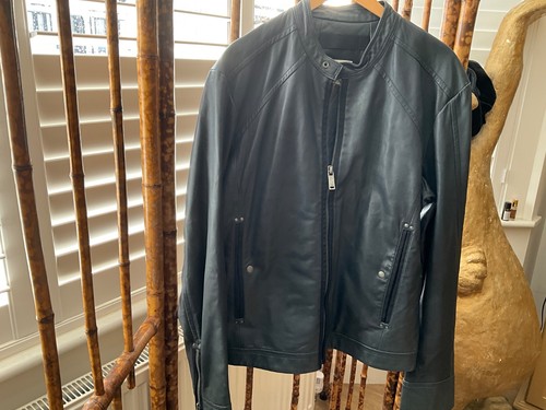 Diesel giacca pelle uomo nero - diesel,