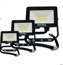 FARO Esterno Faretto NERO SLIM LUCE LED 10W 20W 30W IP65 NATURALE 4000K MAZDA