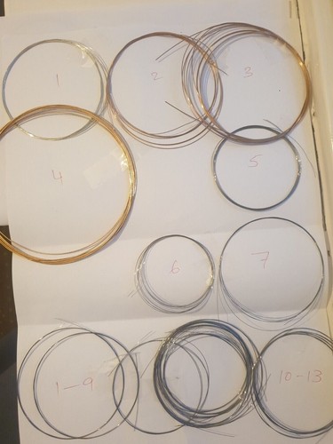 Sitar strings top and - top, 13