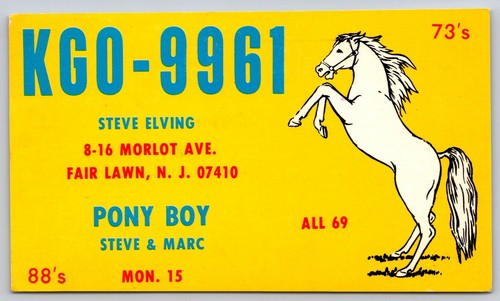 Cartolina epoca radio - cb, qsl