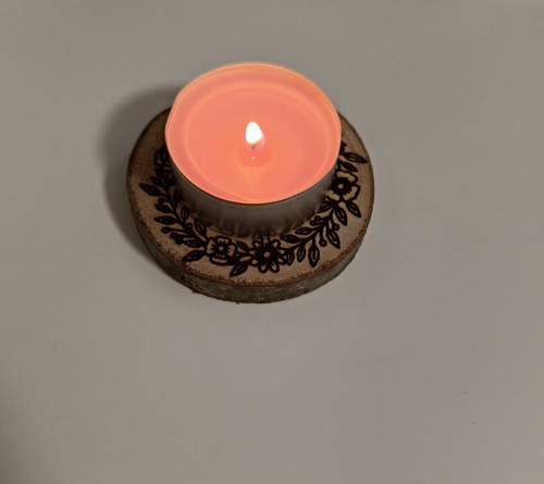 Porta candela base - candela,