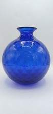 Vaso Venini Monofiore Balloton Blu MURANO H19 