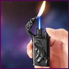 Accendino a gas doppio fuoco