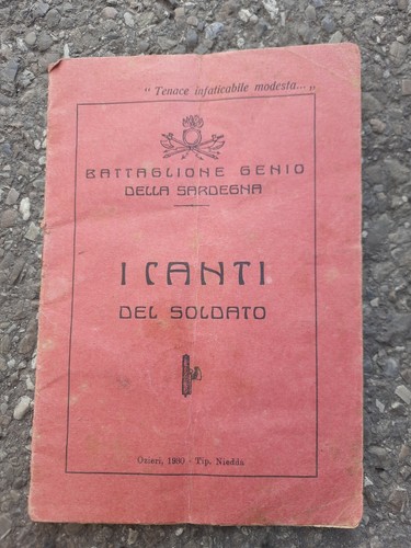 Libro canti del - canti, soldato